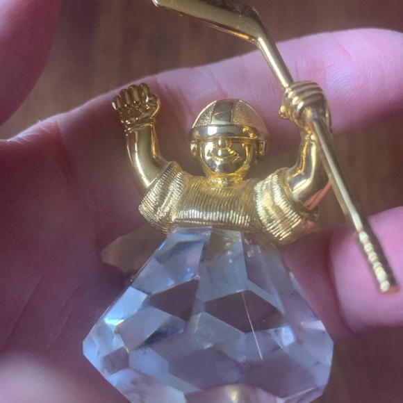 Swarovski Trimlite Crystal - Strass Giftware - Hockey Player - No Box - Rare - Picture 4 of 4